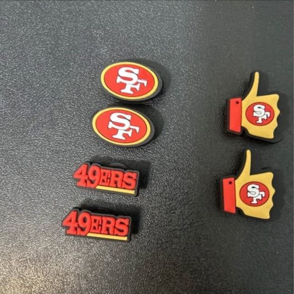 San Francisco 49ers Jibbitz Crocs Charms Set of 10